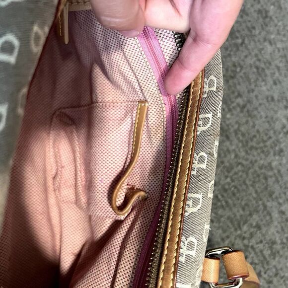 Dooney & Bourke All Over Signature Print Mini Shoulder Bag Y2K - Picture 12 of 14